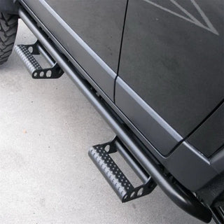 N-Fab RKR Rails 1.75in w/ Detachable Steps: Jeep Wrangler JK 2-Door (2007-2018) - Textured Black