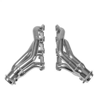 BBK 1.875" Shorty Headers Silver Ceramic (F&R): 11-23 Challenger / Charger R/T Scat Pack 6.4L / SRT 392 / Hellcat 6.2L / 300C SRT8 6.4L