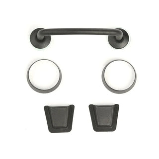 Rugged Ridge Black Powder Coated Windshield Tie Down Kit: Fits Jeep Wrangler JK (13-18)