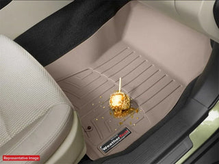 WeatherTech Rear FloorLiner Tan (REAR): Jeep Wrangler JL 2021-2024 4xe