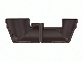 WeatherTech Rear Rubber Floor Mats - Cocoa: Fits Most Jeep Grand Cherokee L Models (2021-2024)