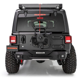 Go Rhino Rockline Stubby Rear Bumper: Jeep Wrangler JL 2018-2026