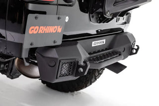 Go Rhino Rockline Stubby Rear Bumper: Jeep Wrangler JL 2018-2026