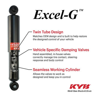 KYB Excel-G Nitrogen Gas Charged Twin-Tube Strut (FRONT RIGHT): Jeep Grand Cherokee (11-21)