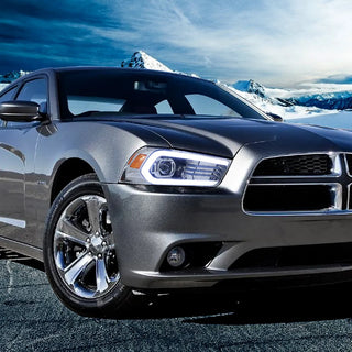 Spec D OE Halogen Projector Headlight (Chrome Housing Clear Lens): Dodge Charger 2011 - 2014 (Models Only)