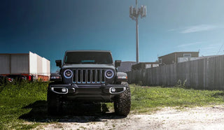 ORACLE 7" High Powered LED Halo Headlights ColorSHIFT (FRONT): Jeep Wrangler JL / Gladiator JT 2018-2026