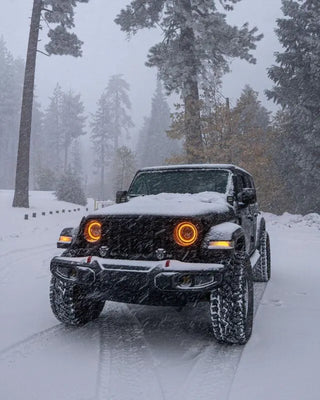 ORACLE 7" High Powered LED Halo Headlights ColorSHIFT (FRONT): Jeep Wrangler JL / Gladiator JT 2018-2026