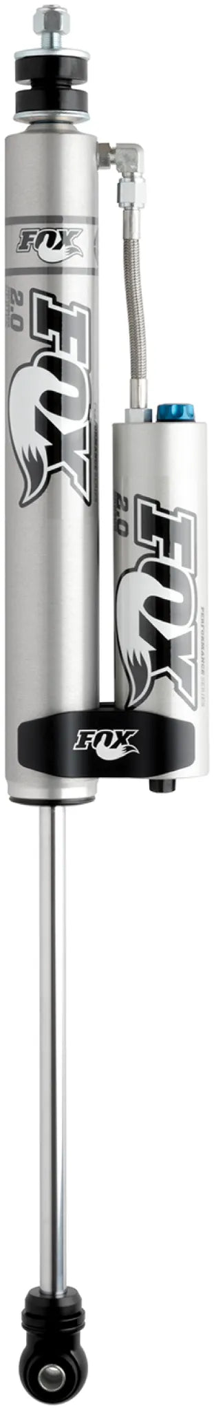 FOX Performance Series 2.0 Smooth Body Reservoir Front Shock Adjustable (FRONT): Jeep Wrangler JK 2007-2018 2.5-4" Lift