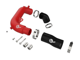 aFe BladeRunner Hot Charge Pipe 2.5in Red (REAR): Jeep Wrangler JL 2024-2025 2.0L