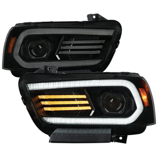 Spec D OE HID Projector Headlight (Matte Black Housing Smoked Lens): Dodge Charger 2011 - 2014 (Models Only)