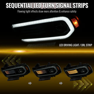 Spec D OE HID Projector Headlight (Matte Black Housing Smoked Lens): Dodge Charger 2011 - 2014 (Models Only)