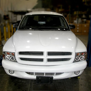 Spec D Projector Halo Headlights (Chrome): Dodge Dakota & Durango 1997 - 2004