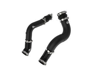 aFe BladeRunner Hot & Cold Charge Pipe Kit: Fits RAM 2500/3500 2019-2023 6.7L Cummins - Wrinkle Black