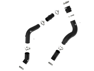 aFe BladeRunner Hot & Cold Charge Pipe Kit: Fits RAM 2500/3500 2019-2023 6.7L Cummins - Wrinkle Black