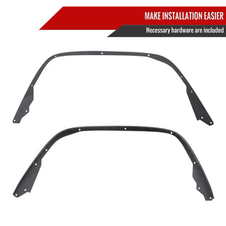 Spec D Flat Rear Fender Flares (2pc): Jeep Gladiator 2020 - 2025