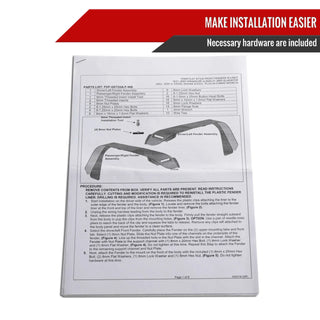 Spec D Flat Front Fender Flares w/ Switchback LED's (2pc): Jeep Gladiator 2020 - 2025