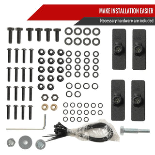 Spec D Flat Front Fender Flares w/ Switchback LED's (2pc): Jeep Gladiator 2020 - 2025