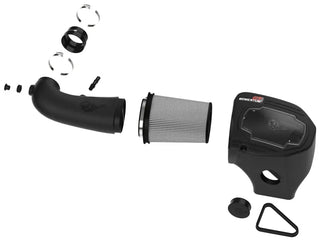 aFe Momentum GT Cold Air Intake System Pro DRY S Filter (F&R): Dodge Challenger R/T 5.7L VVT HEMI 2011-2023 w/ Shaker Hood