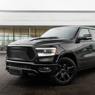 Spec D Rebel Style Grille (Matte Black): Ram 1500 2019 - 2024