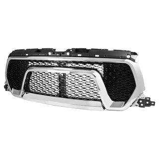 Spec D Rebel Style Grille (Chrome w/ Black Mesh): Ram 1500 2019 - 2024