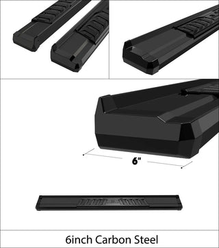 APS S Series Running Boards (Black, Pair): Jeep Wrangler JK 2-Door 2007 - 2018