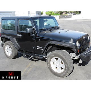 APS Side Armor RS Nerf Bars (Pair): Jeep Wrangler JK 2-Door 2007 - 2018