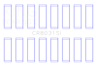 King Engine Bearings +0.002" Connecting Rod Bearing Set: Fits Dodge / Jeep (99-05)