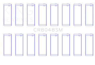 King Engine Bearings +1.0mm Connecting Rod Bearing Set: Fits Chrysler / Dodge / Jeep / Ram (03-22)
