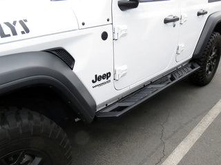 APS A Series Running Boards (Pair): Jeep Wrangler JL 2-Door 2018 - 2025