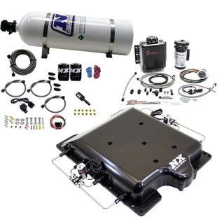 Nitrous Express Billet Supercharger Lid Nitrous & Water Methanol (F&R): 15-23 Demon / Challenger / Charger 6.2L HEMI