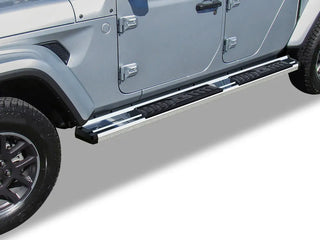 APS S Series Running Boards (Polished, Pair): Jeep Gladiator 2020 - 2025