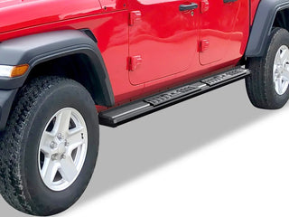 APS S Series Running Boards (Black, Pair): Jeep Gladiator 2020 - 2025