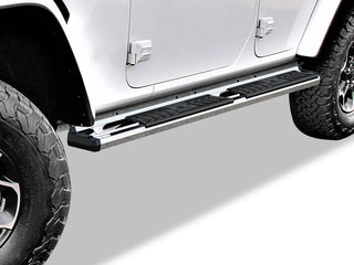 APS S Series Running Boards (Polished, Pair): Jeep Wrangler JL 4-Door 2018 - 2025