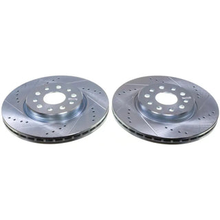 PowerStop D&S Zinc Plated Rotor Pair (FRONT): Jeep Grand Cherokee (22-26)