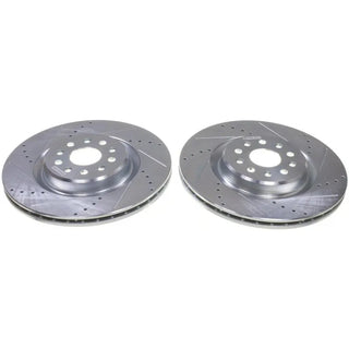 PowerStop D&S Zinc Plated Rotor Pair (FRONT): Jeep Grand Cherokee (22-26)