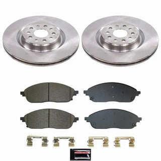 PowerStop Z17 Evolution Plus Ceramic Brake Kit (FRONT): Jeep Grand Cherokee (22-26) w/ SS Hardware