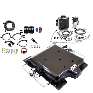 Nitrous Express Billet Supercharger Lid Water Methanol & Nitrous Kit (FRONT): Fits Dodge 2015-2023 Hellcat 6.2L HEMI