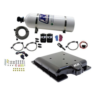 Nitrous Express Billet Supercharger Lid Nitrous Kit (FRONT): Fits Dodge 2015-2023 Hellcat 6.2L HEMI