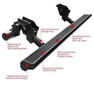 APS W Series Electric Running Boards (Pair): Jeep Wrangler JK 4-Door 2012 - 2018
