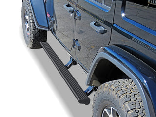 APS W Series Electric Running Boards (Pair): Jeep Wrangler JL 4-Door 2018 - 2025