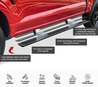 APS W Series Electric Running Boards (Pair) Quad Cab: Ram 1500 2013 - 2018