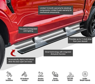 APS W Series Electric Running Boards (Pair) Quad Cab: Ram 1500 2019 - 2024