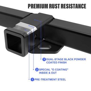 APS Carbon Rear Hitch (Class 3): Dodge Dakota 1997 - 2004