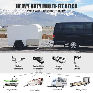 APS Carbon Rear Hitch (Class 3): Dodge Dakota 1997 - 2004