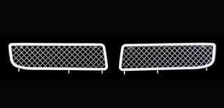 APS Polished Stainless Lower Mesh Grille (2.5mm, w/ Fog Lights Covered): Chrysler 300C 2005 - 2010