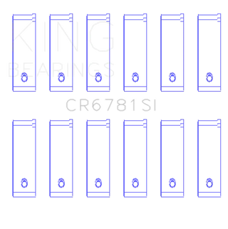 King Engine Bearings Connecting Rod Bearing Set +0.002" Housing Bore: Fits Chrysler / Dodge (05-10)