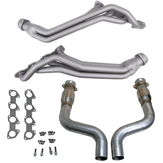 BBK Titanium Ceramic Coated High Flow Catted Mid Pipe Header: Fits most Hemi 5.7L