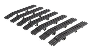 APS Black Stainless Upper Billet Grille (with Chrome Shell): Jeep Wrangler TJ 1997 - 2006