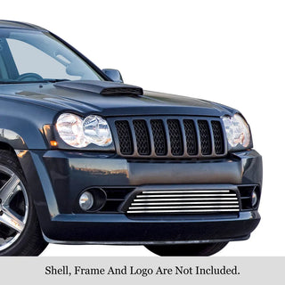 APS Polished Stainless Lower Billet Grille: Jeep Grand Cherokee 6.1L SRT8 2009 - 2010