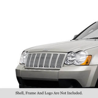 APS Polished Stainless Upper Billet Grille: Jeep Grand Cherokee 2006 - 2008